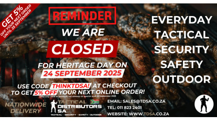 TDSA will be CLOSED for Heritage Day on Wednesday 24 September 2025